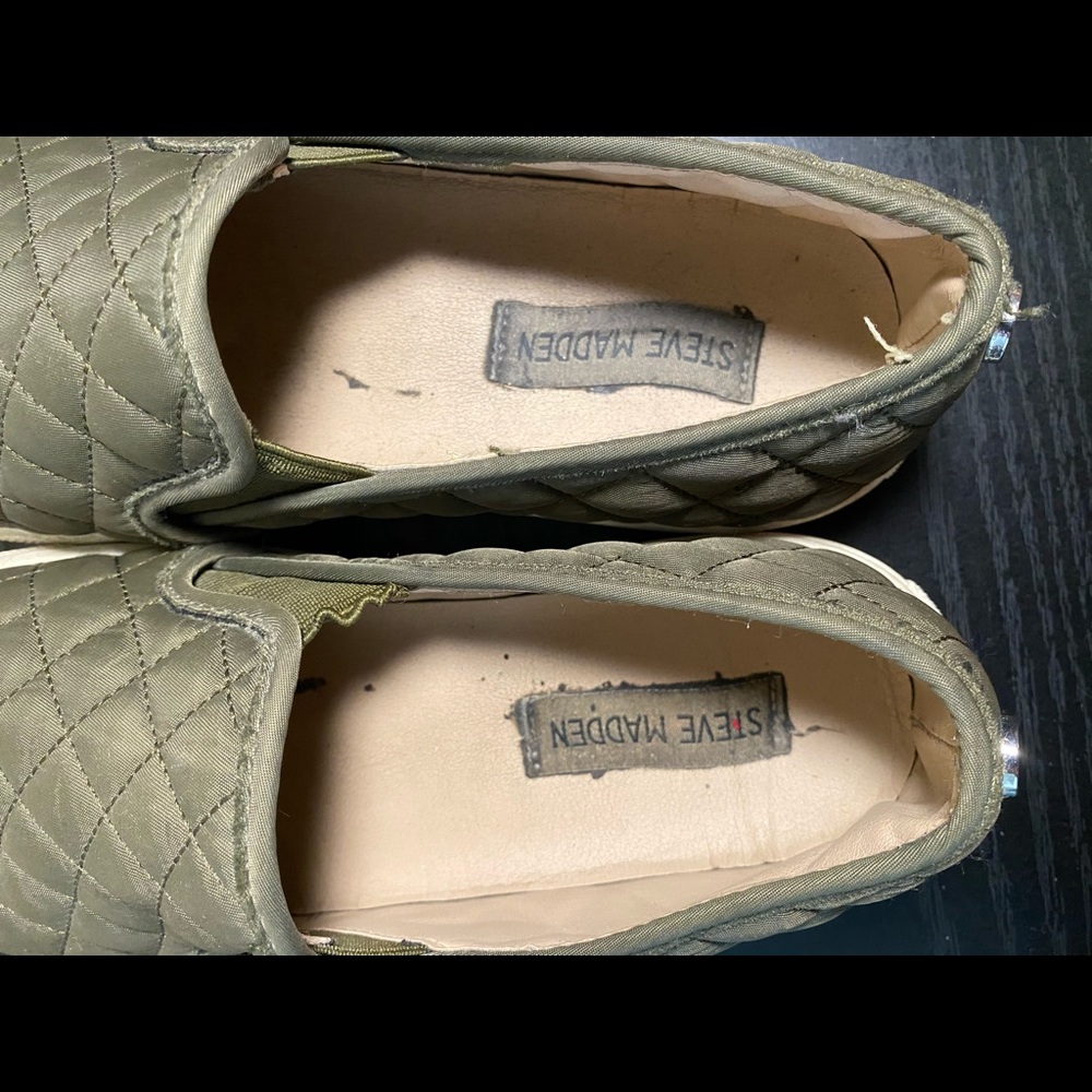 Steve Madden Ecentric-QWomens Size 7.5 Olive Green - Picture 4 of 4
